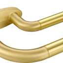 Double Curtain Rods Brass,Room Darkening Drapery Rod 48-84 Inches,Adjustable 3/4 Inches Front and 5/8 Inches Back Quality Metal Rod for Window,Wrap Around Design