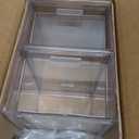STORi Audrey Stackable Clear Bin Plastic Organizer Drawers | 2 Piece Set | Organize Cosmetics and Beauty Supplies on a Vanity | Made in USA