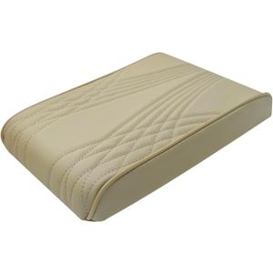 Car Armrest Box Heightening Pad, Arm Rest Covers, Easy to Install, Durable and Easy to Clean, It is A Practical Accessory that Enhances The Driving Experience (Beige, Angelic Pattern)