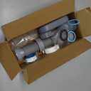 Low Profile 1 1/2 P Trap, Flexible Bathtub Shower Drain Pipe, Flat P Trap Freestanding Tub Drain for Bath