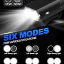 Victoper Bike Light, High Lumens Super Bright Bicycle Lite, 6+4 Modes USB Rechargeable Bike Headlight & Taillight Set, Waterproof Safety Bike Front & Rearlight for Road, Mountain, Night Riding