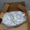 Elegant White Beaded Chandelier, White