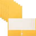 Better Office Products Two Pocket Portfolio Folders, 50-Pack, Yellow, Letter Size Paper Folders, 50 Pieces, Yellow