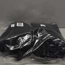 Mens Ski Jacket and Pant Set Womens Snow Jacket Baggy Ski Suit Waterproof Insulated Snowboard Winter Outdoor (X-Large, Black)