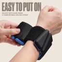 SPORTBIT Wrist and Ankle Weights for Women - Set of 2 (1lb Each) Wearable Ankle & Wrist Weights - Leg & Arm Bands, Silicone Weighted Bracelets for Workout, Walking, Running, Yoga, Pilates