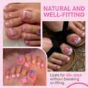 UNA GELLA Square Toe Nail Tips For Big Toe, 504Pcs 15Sizes Soft Gel Full Cover Toe Nail Tip Pre-buff Fake Acrylic Toes Nail Press Ons Soak Off Pedicure For Nail Extensions Home DIY Nails Salon