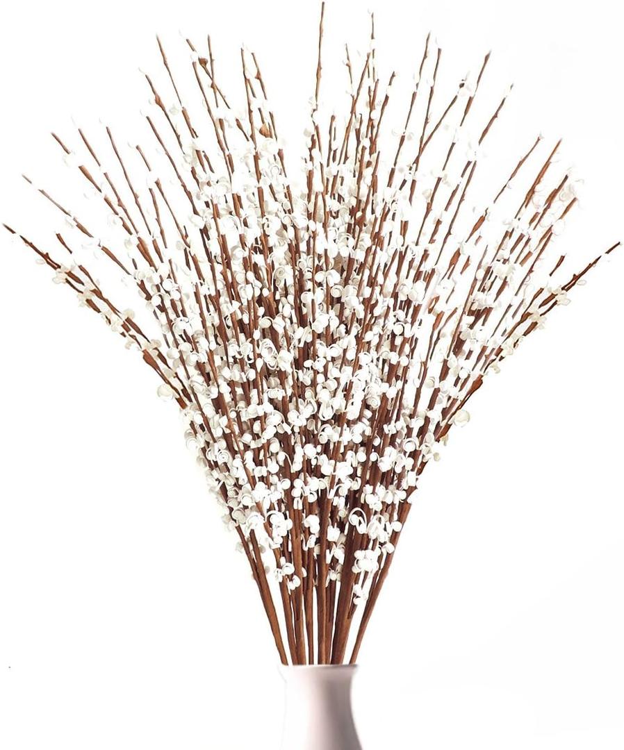 yinhua 10 Pcs 29.5" Long of Jasmine Artificial Flowers Faux Jasmine Fake Flower for Wedding DIY Floral Art Plant Home Office Party Decoration (White)