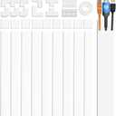 Cable Cover Wall - Cord Hiders for TV on Wall, 157 Inches Cable Cover Channel, White