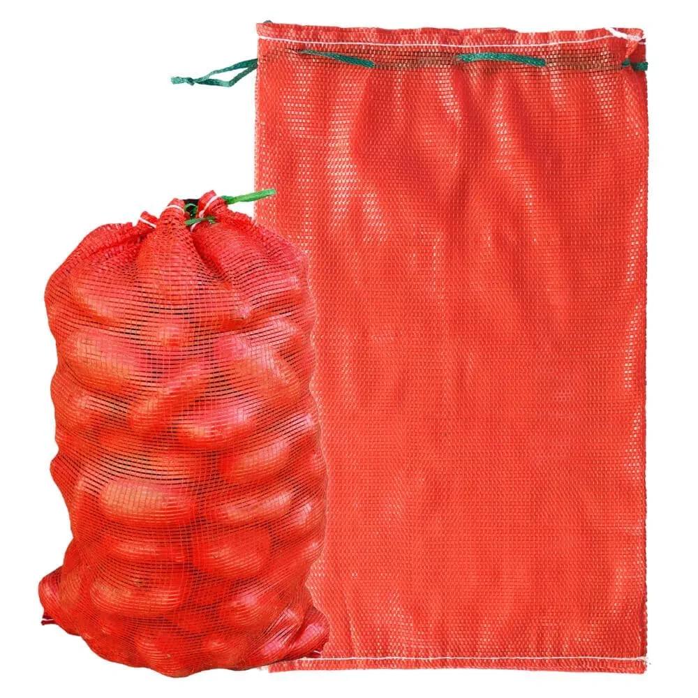 Extra Large Mesh Produce Bags 60 lbs Reusable Onion Sacks Vegetable Storage Bags Washable Net Bag 21” x 32” for Onion Potato Firewood Crawfish, Pack of 10