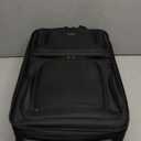 U.S. Traveler Lightweight Rolling 20" Carry On Luggage Softside Suitcase, Black, 2 Wheel Single