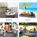 MontVoo Outdoor Rug Carpet Waterproof 5x8 Outdoor Patio Rug Mat Reverisble Plastic Straw Outdoor Rug for RV Camping Picnic Beach Balcony Boho Pink Grey