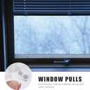 DOITOOL Window Handles Set Aluminum Alloy Modern Pull Handles for Sliding Glass Windows Corrosion Resistant Window Pulls with Stable Installation 5.51 X 1.69 X 1.57 Inches