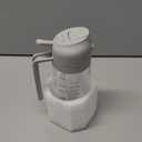 TrendPlain 16oz/470ml Glass Olive Oil Sprayer for Cooking  2 in 1 Olive Oil Dispenser Bottle for Kitchen Gadgets and Air Fryer Accessories, Salad, BBQ - Ash