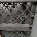 MYPET North States Paws Portable Pet Gate: 26-40" Wide. Pressure Mount. No Tools Needed. Made in USA, 23" Tall, Expandable, Durable Dog Gates for Doorways, Fieldstone Gray