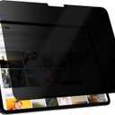 Peslv Privacy Screen Protector for iPad Pro 13 Inch M4/M5 [2024/2025 7/8th Gen], Anti Glare Blue Light Spy Filter Private Cover, High Sensitive Bubble-Free Easy Install Black Security Screen