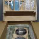 3-in-1 Steel Grids Rabbit Litter Box with Hay Feeder & Waste Collection  Bunny Toilet Training Kit, Large Plastic Potty for Rabbits, Guinea Pigs, Small Animals  Easy Clean, Durable, Odor Control