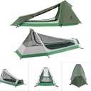 GEERTOP Ultralight Bivy Tent for 1 Person 3 Season Waterproof Single Person Backpacking Tent for Camping Hiking Backpack Travel Outdoor Survival Gear