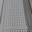 Room Divider 4 Panel 5.6FT Partition Room Dividers Freestanding Wooden Privacy Screen with Peg Board Display for Apartment and Office, White