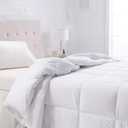 Amazon Basics White Down Alternative Comforter and Duvet Insert with Corner Tabs, Machine Washable, Twin, All-Season