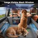 MIXJOY XL Dog Car Seat for Large Medium Dogs, Back Seat Extender for Pets, Waterproof Pet Carseat for Medium Sized Dog, Hammock for Pet, with Storage Pocket for Cars/ SUV/ Truck(XL)