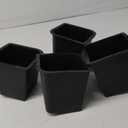 4 Pack Bed Risers 5 inch Heavy Duty, Oversized Furniture Risers, Black Bed Lifts Risers for Table, Sofa, Chair, Couch, Desk, Bed Frame Risers Supports Up to 6,500 Lbs