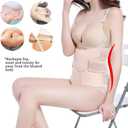 Trendyline Women Postpartum Girdle Corset Recovery Belly Band Wrap Belt,Beige Nude, Medium