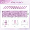 12 Pack Lavender Cheesecloth Table Runner 17x108 Inch Semi Sheer Boho Gauze Cheese Cloth Fabric Table Runners, for Wedding Party Baby Shower Birthday Home Decor Garden Farmhouse