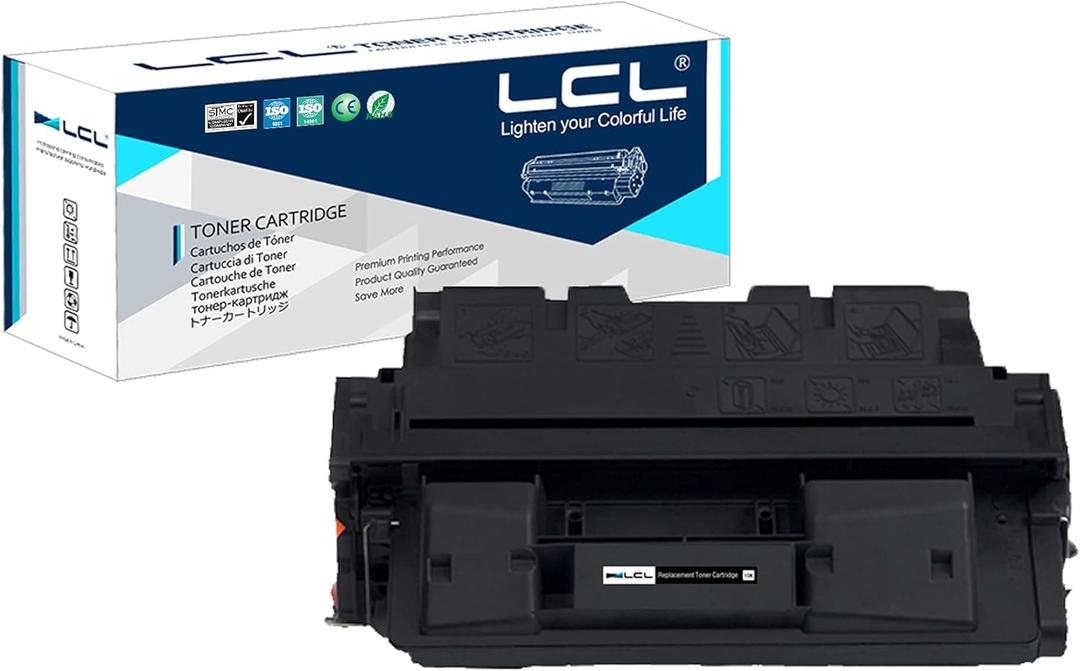LCL Compatible Toner Cartridge Replacement for HP 61A 61X C8061A C8061X 10000 Pages 4100 4100N 4100TN 4100dtn 4100MFP (1-Pack Black)