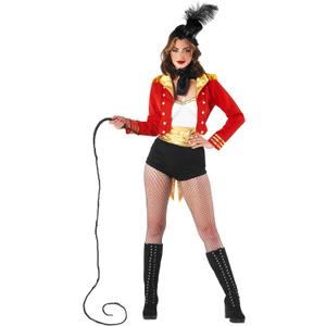 fun shack Womens Circus Ringmaster Costume, Lion Tamer Outfit for Women, Ringmaster Dress for Themed Parties (Medium)