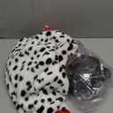 Akokvlar Halloween Costumes for Women Dalmatian Shawl with Gloves Wigs Mask Earrings Headband Set (Medium, White)