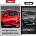Canvcle CRV Rain Guards - Window Visors for Honda CR-V 2017-2022, Outside-Mount Tape-On Side Window Wind Deflectors for CRV Accessories, Vent Visors Shades Rainproof 4PCS