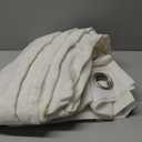 H.VERSAILTEX Curtains 96 inches Long Linen Curtains/Natural Linen Blended Sheer Curtain/Panels/Drapes for Living Room, Home Decorative Privacy Window Treatment Nickel Grommets, Natural