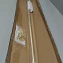 Brass Disc Curtain Rods, 48-84 Inches Window Curtain Rod,Adjustable Room Darkening Curtain Rod with Aluminum Finials and Brackets,Wrap Around Design