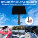 Starlink Mini Pole & Roof Rack Mount with Round Pole Install Range 0.98''-1.18'', Starlink Mini Cover with Anti-Scratch and All Round Protection, Suitable for Poles, Pipes, Roofs, SUVs and Outdoor Use