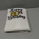 20 x 60th Birthday Cake Topper for Men & Women, Black and Gold Party Decorations, One Size
