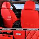 Coverado Leather Seat Covers, Car Seat Cover Front Seats, Waterproof Seat Covers, Luxury Faux Leather Car Seat Protectors, Red Car Seat Cover, Automotive Seat Covers Universal Fit for Most Cars, Red, Front