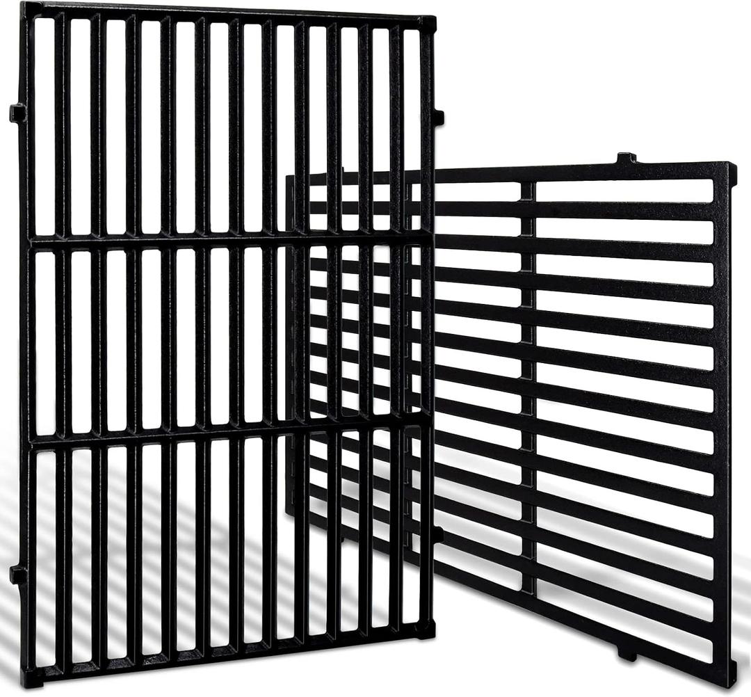 19.5 Inch Cast Iron Grill Grates for Weber Genesis 300, Genesis E310 E320 E330 S310 S320 S330 EP310 EP320 EP330 Gas Grill, 7528 7524 Cooking Grates for Weber Genesis Grill Replacement Parts