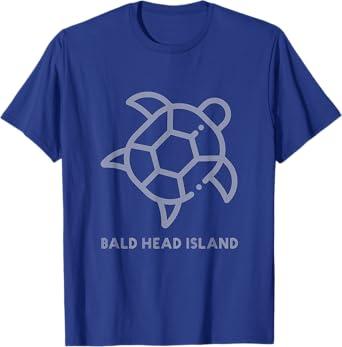 Bald Head Island Turtle T-shirt T-Shirt (Small, Royal Blue)