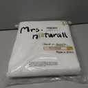 Mrs.Naturall White Linen Curtains 84 Inches Long for Bedroom,Light Filtering Semi Sheer Curtains 84 Inch Length 2 Panels Set