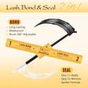 QUEWEL Lash Clusters Kit, 320 Pcs 30D+40D Lash Cluster Eyelash Extensions 9-16mm Lash Clusters Wispy Kit with Eyelash Clusters Bond and Seal Glue Remover Tweezers (30D+40D Kit) (MIX Length)