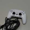 NBCP Wired PS5 Controller - Gaming Controller for PlayStation 5, PS4, PC/Steam, Turbo & Linear Hall-effect Trigger, Dual Vibration, 3.5mm Audio Jack - White