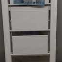 WOA WOA 2 Step Ladder, Foldable Step Stool, Aluminum Lightweight Ladder for Home Kitchen Closet, Anti-Slip Pedals, Ease of Folding, Portable, 300lbs Capacity - White