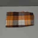 Bubblepup Plaid Dog Bandana - Cotton Dog Scarf for Small/Med/Large Dogs (Brown&Beige)