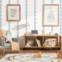 Scallop Border Wall StickerDoor Edge Scallop Decorative Art StickersScallop Peel and Stick Borderfor Nursery, Kids Bedroom Living Room Home Scandinavian Boho Painting Wall Dcor. (Blue)
