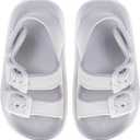 Josmo Kids Jelly Sandals Open Toe Strap Summer Pool Beach Shoes for Boys and Girls (Size 5-10 Toddler) (White)