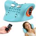 HarrFlow Neck Massager 2026 New Upgrade 3 in 1 Portable Massager with Heat &Comfortable Stretching–Adjustable Intensity for Neck & Shoulder Relaxation at Home,Office,Travel