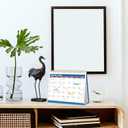 7 x Desk Calendar 2026, Desktop Calendar 2026 Standing flip, 8.5 x 11, Jan 2026 - Dec 2026, Stand Up Calendar with Memo Pages, Large Ruled Blocks, Holidays, Thick Paper, Great for Home, School, Office