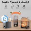 2026 New Creality Official Filament Dryer Box 2.0 with Fans, Upgraded 1KG 3D Printer Material Dehydrator Keep Materials Dry During Printing Storage Drier for PLA PETG ABS TPU