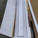 SMARTSTANDARD Bifold Door, 48'' (Double 24") x 80" Tempered Frosted Glass Bifold Closet Door, Interior Folding Door with Hardware Track Kits, Easy Assembly, MDF, White