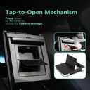 PM Auto Center Console Organizer Tray Storage Box with USB & Type-C for 2021 2022 2023 2024 Tesla Model y and Model 3 Accessories,Car Organizers and Storage ABS Material Glasses,Credit Cards